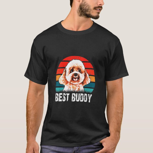 T-shirt Poodday Best Buddy (Devant)