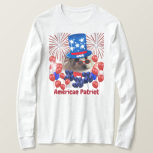 T-shirt poodé Patriot Américain