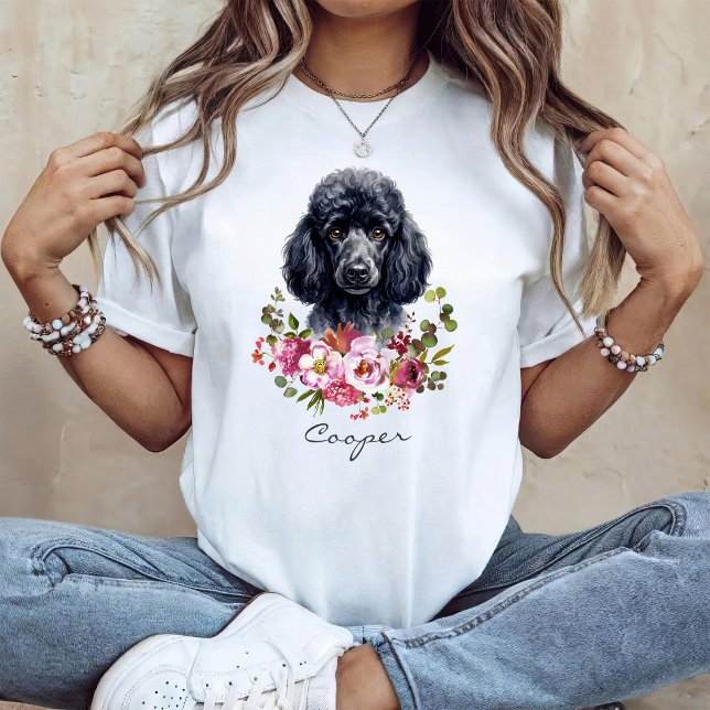 T-shirt Poodle à l'aquarelle (Créateur téléchargé)