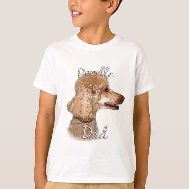 T-shirt Poodle (abricot) Papa 2 (Devant)