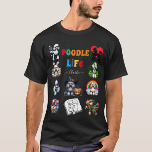 T-shirt Poodle Amour Animaux Cadeau Amoureux Poodle