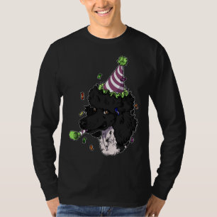 T-shirt Poodle Black Party