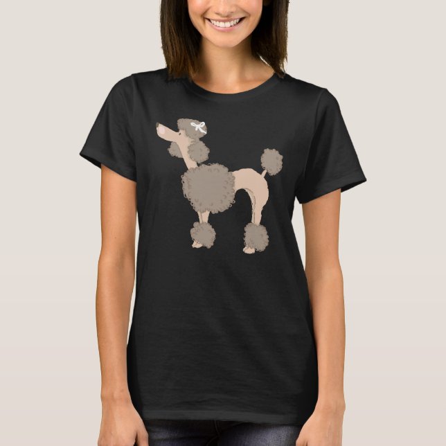 T-shirt Poodle Brown (Devant)