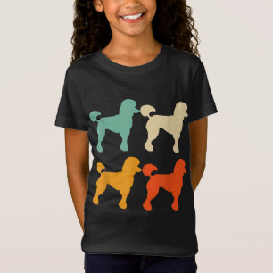 T-Shirt Poodle cadeau pour Amoureux des chiens Retro Poodl