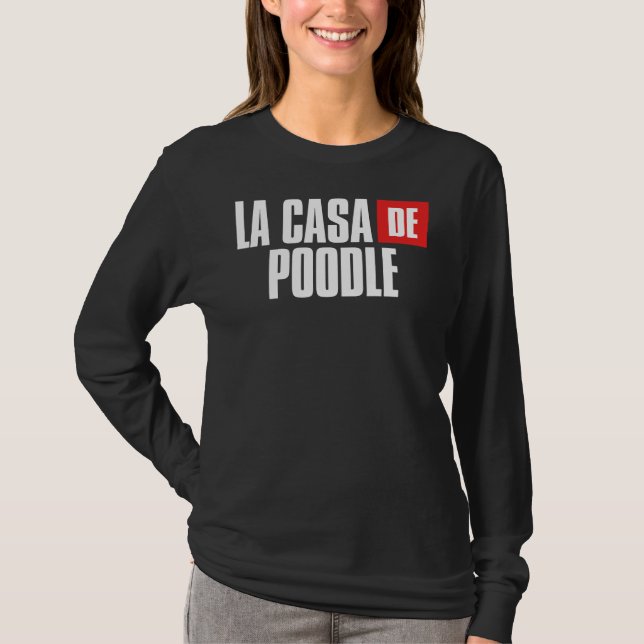 T-shirt Poodle Chien Maison Pour Maman (Devant)