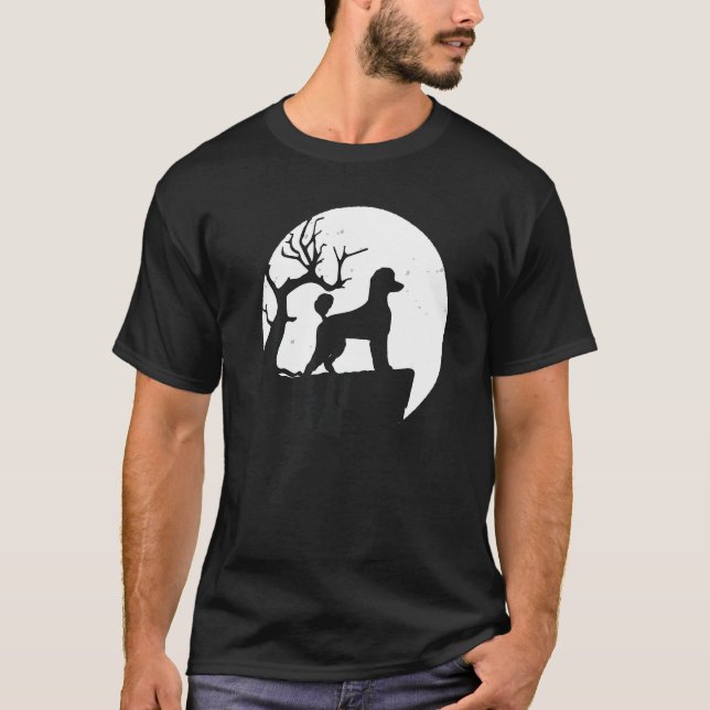 T-shirt Poodle Chien Rétro 12 (Devant)