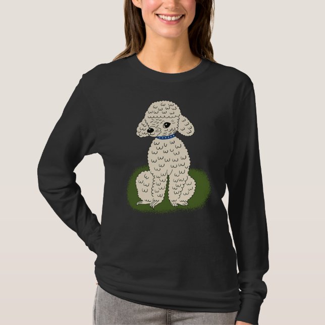 T-shirt Poodle de fête (Devant)