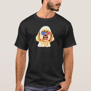 T-shirt Poodle de jouet patriotique