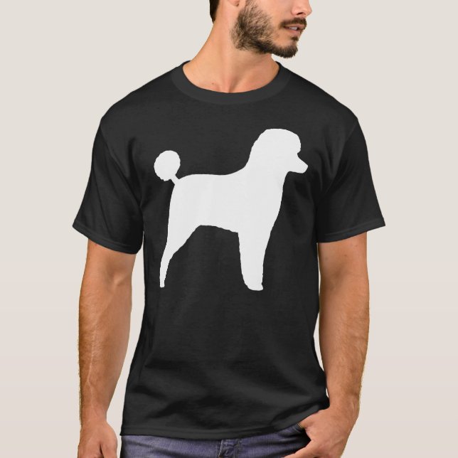 T-shirt Poodle de jouets blanc Silhouette S (Devant)