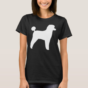 T-shirt Poodle de jouets blanc Silhouette S
