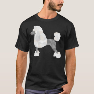 T-shirt Poodle géométrique