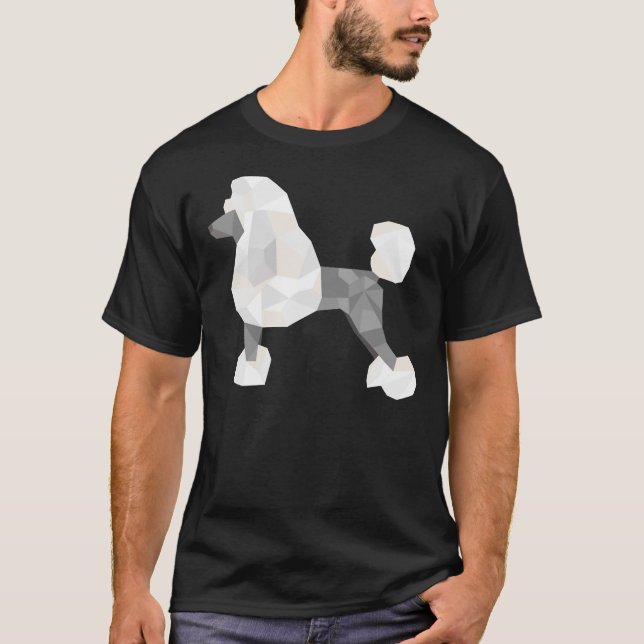 T-shirt Poodle géométrique (Devant)