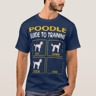 T-shirt Poodle Guide Pour L'Entraînement Obedience Chien