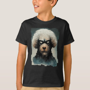 T-shirt Poodle habillé Comme Chien Superhero