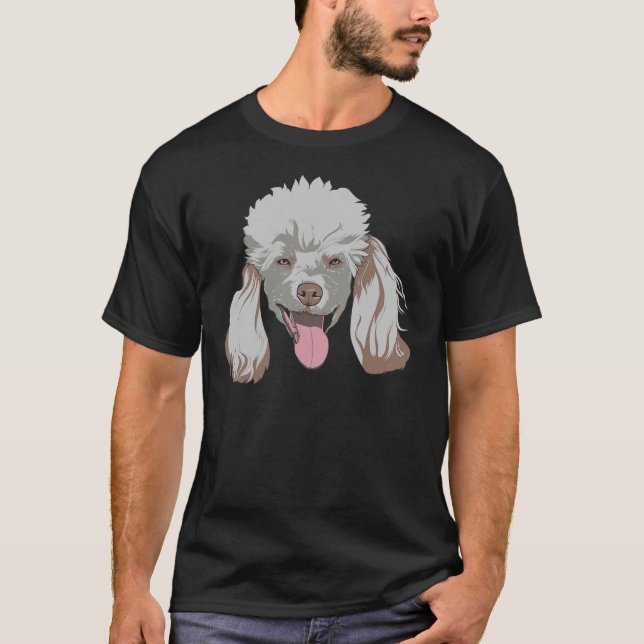 T-shirt Poodle Head Amoureux des animaux Keeper Propriétai (Devant)