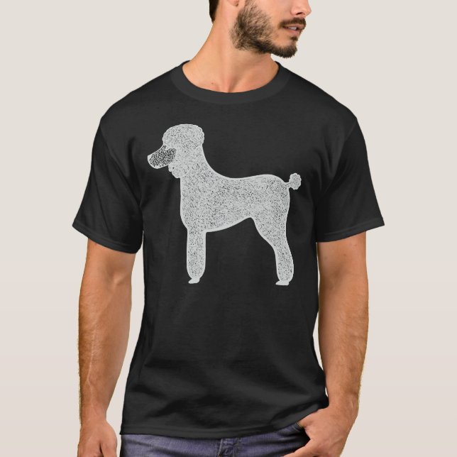 T-shirt Poodle Ink Cute Dog (Devant)