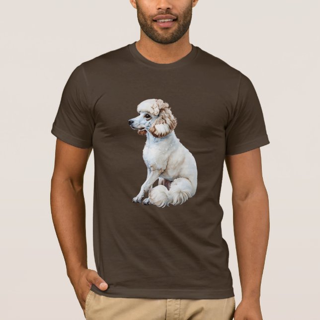 T-shirt Poodle - Intelligent, élégant et hautement éducati (Devant)