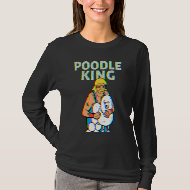 T-shirt Poodle King Mullet Time Business In Front Party In (Devant)