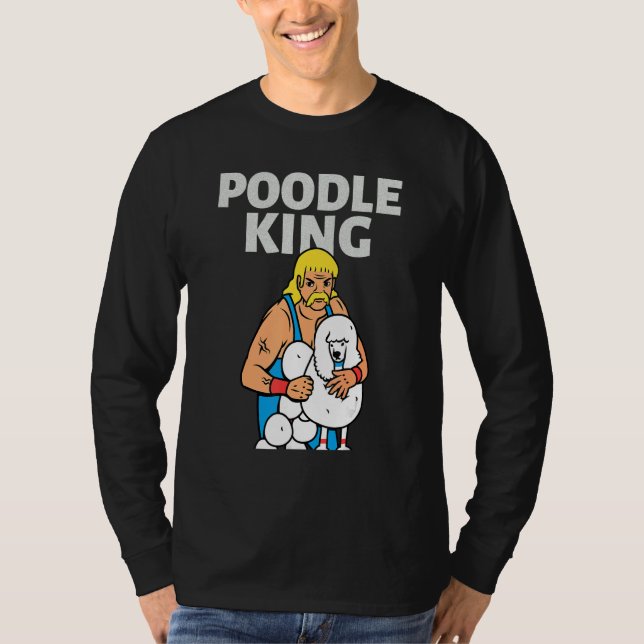 T-shirt Poodle King Mullet Time Business In Front Party In (Devant)