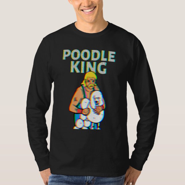 T-shirt Poodle King Mullet Time Business In Front Party In (Devant)