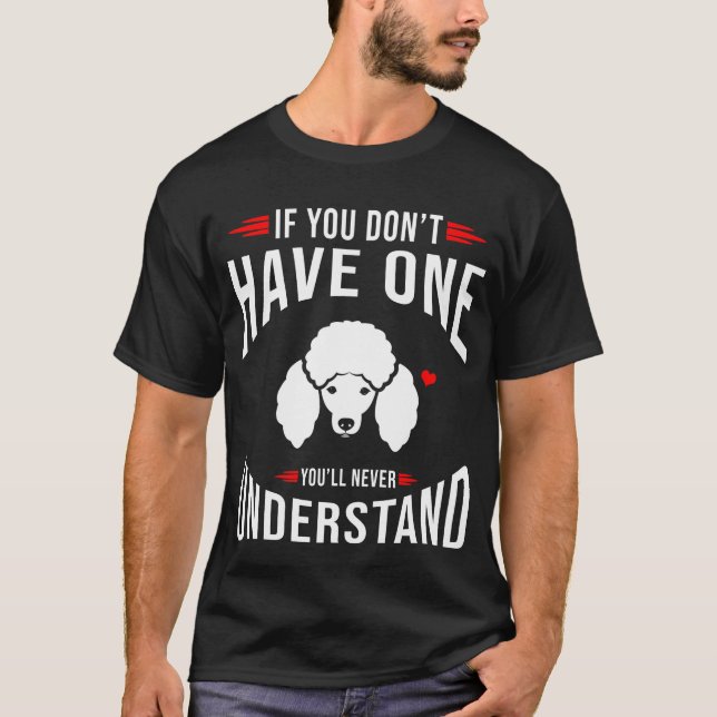 T-shirt Poodle Lover Dit (Devant)