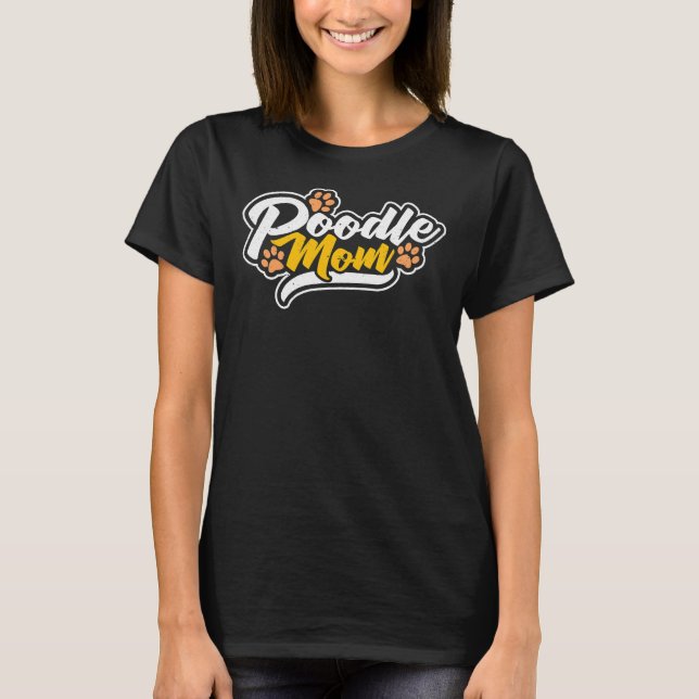 T-shirt Poodle Maman Essentiel (Devant)