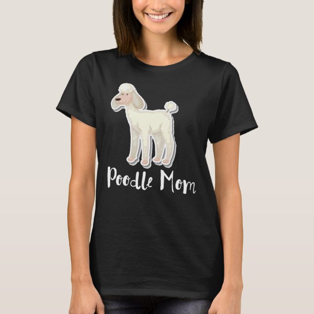 T-shirt Poodle Maman Essentiel (Devant)