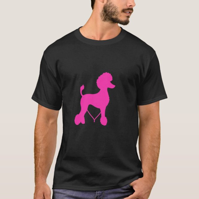 T-shirt Poodle Minimaliste (Devant)