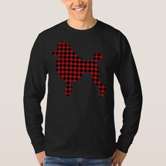 T-shirt Poodle plaid (Devant)