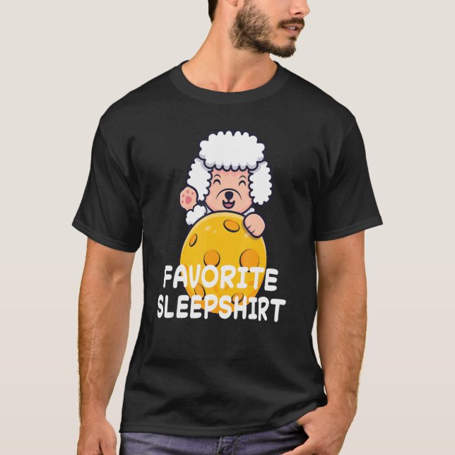 T-shirt Poodle Poodles Nap Sleeping Sleep Pajama Pajamas N (Devant)