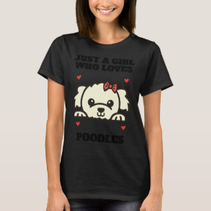 T-shirt Poodle pour fille