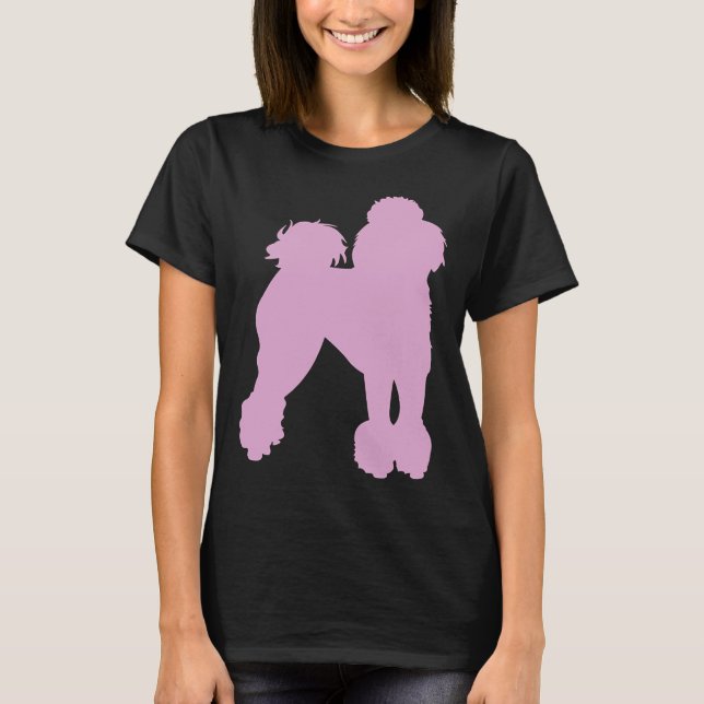 T-shirt Poodle rose (Devant)