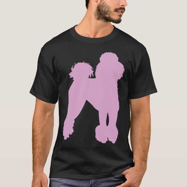 T-shirt Poodle rose (Devant)