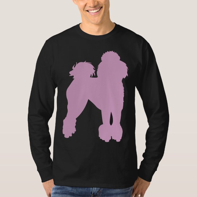 T-shirt Poodle rose (Devant)