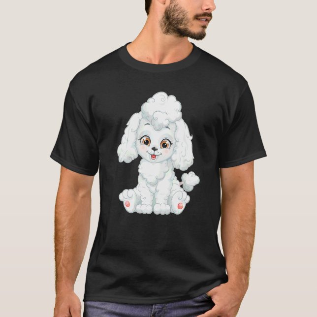 T-shirt Poodle Sucré Sucré   (Devant)