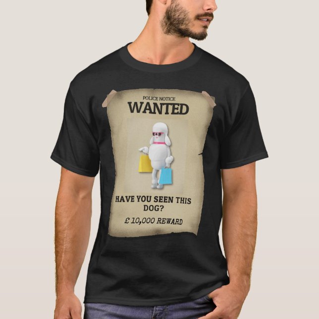 T-shirt Poodle T- (Devant)