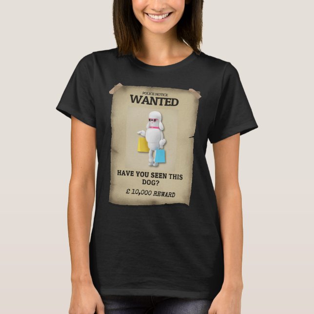 T-shirt Poodle T- (Devant)