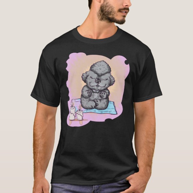 T-shirt Poodle Zen (Devant)
