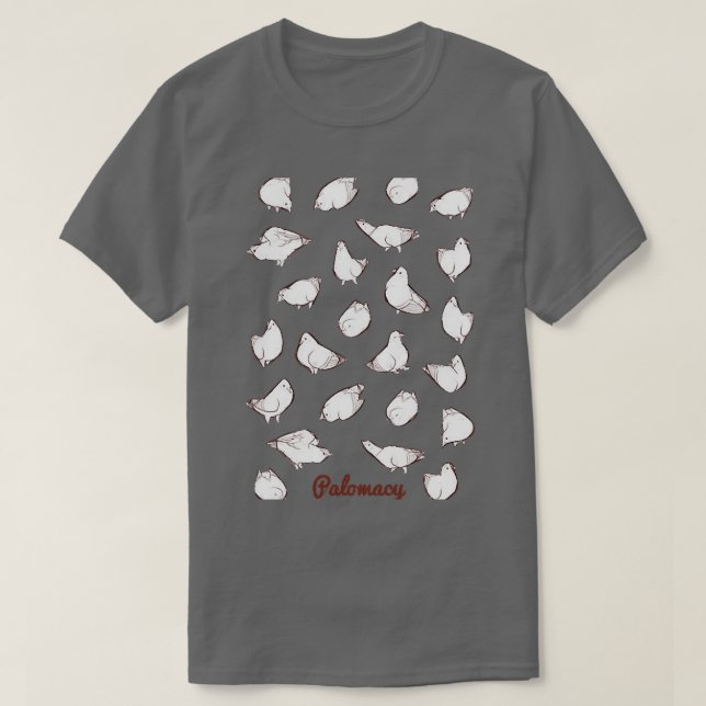 T-shirt Poofy Pigeons blanc (Design devant)