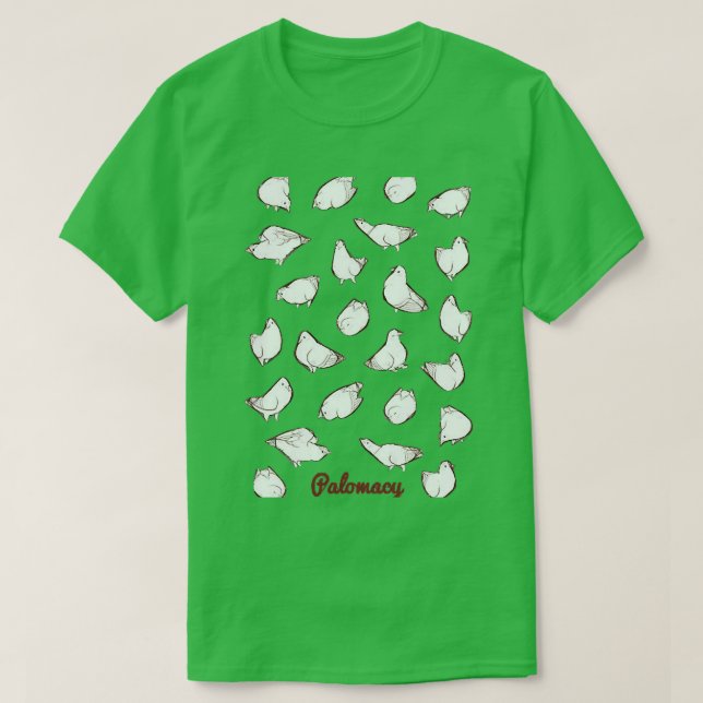 T-shirt Poofy Pigeons blanc 1 (Design devant)