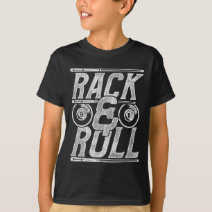 T-shirt Pool Billard Snooker Player Rack Et Roll