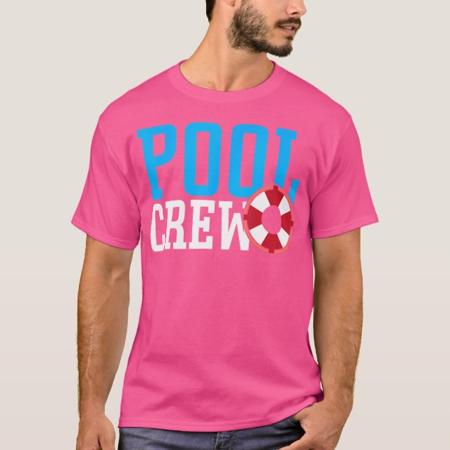 T-shirt Pool Crew Pool Staff Lifeguard Boys Piscine (Devant)