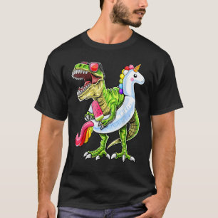 T-shirt Pool Party Rex Dinosaur Unicorn Flotte Été 1