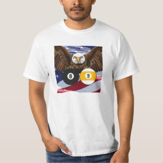 T-shirt Pool Player 8 Ball 9 Ball Patriotic