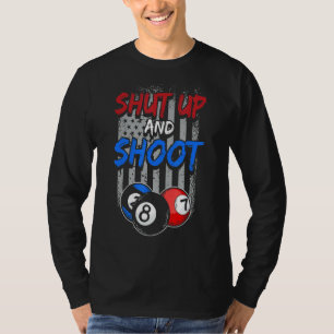 T-shirt Pool Player 8 Ball Cue Table Billiard Arrêt Et