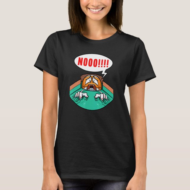 T-shirt Pool Player Billiard Scratching Billiard Ball Bill (Devant)