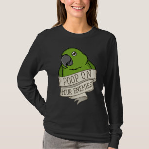 T-shirt Poop de perroquet sur vos ennemis Je Jaune naped A