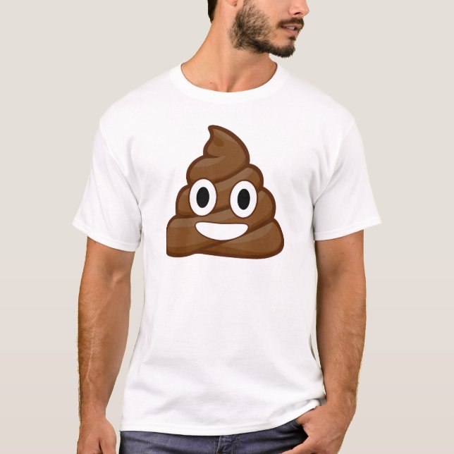 T-shirt poop emoji (Devant)