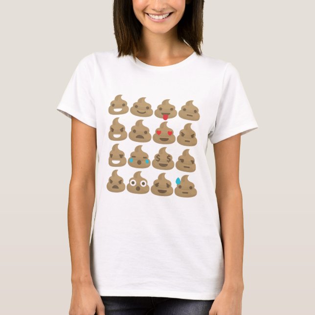 T-shirt poop emojis (Devant)