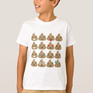 T-shirt poop emojis